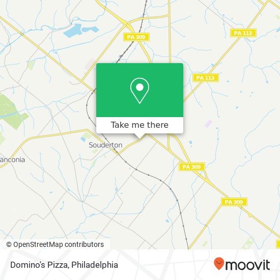 Domino's Pizza map