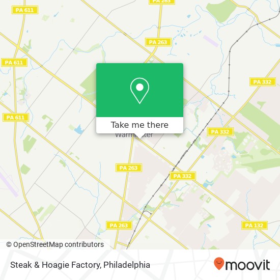 Mapa de Steak & Hoagie Factory