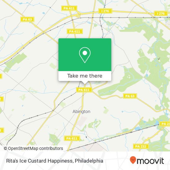 Rita's Ice Custard Happiness map