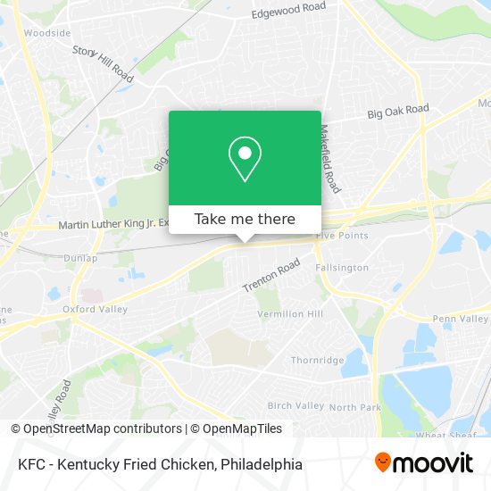 Mapa de KFC - Kentucky Fried Chicken