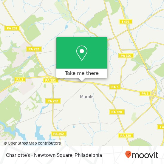 Mapa de Charlotte's - Newtown Square