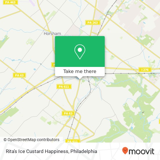 Rita's Ice Custard Happiness map