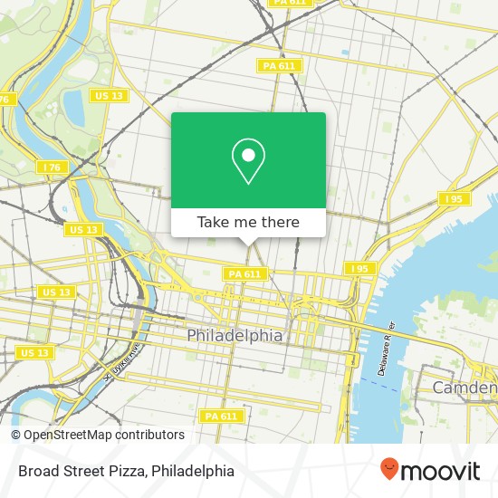 Broad Street Pizza map