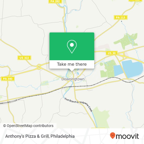 Mapa de Anthony's Pizza & Grill