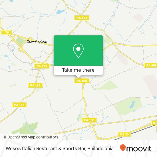 Weso's Italian Resturant & Sports Bar map