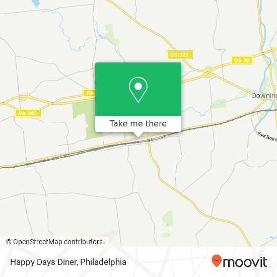 Happy Days Diner map