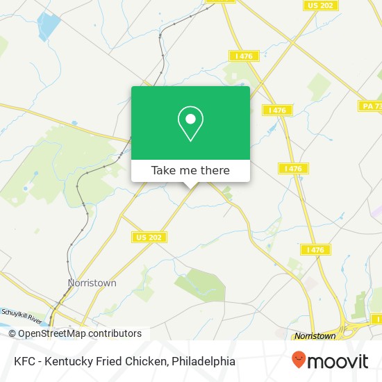 Mapa de KFC - Kentucky Fried Chicken