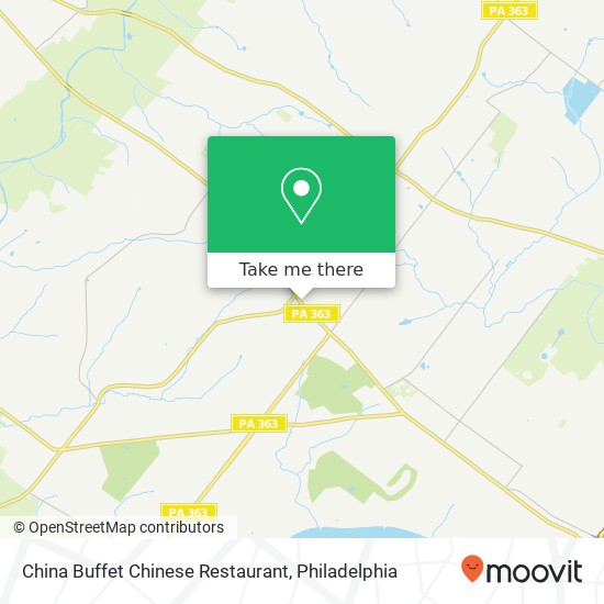 China Buffet Chinese Restaurant map