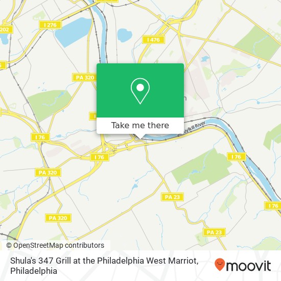 Shula's 347 Grill at the Philadelphia West Marriot map