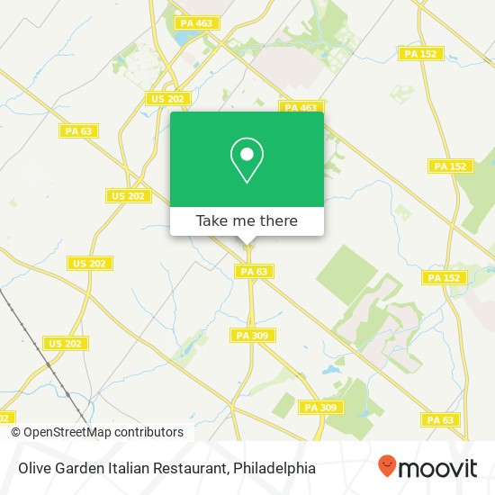 Olive Garden Italian Restaurant map