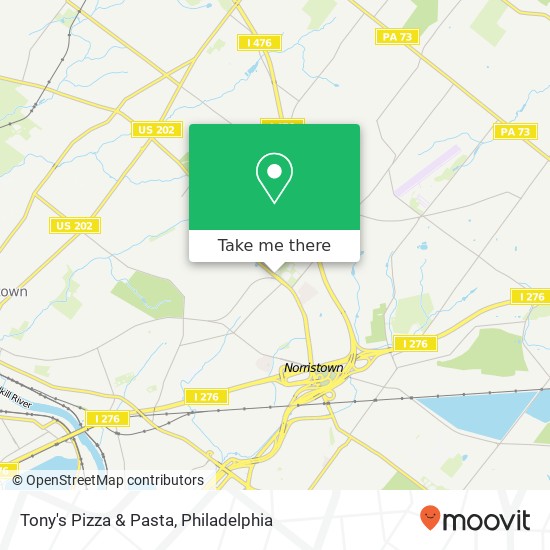 Mapa de Tony's Pizza & Pasta