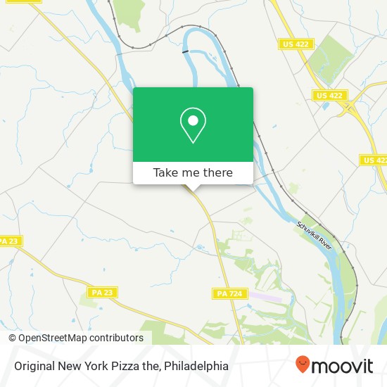 Original New York Pizza the map