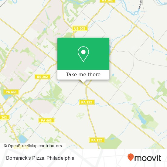 Dominick's Pizza map