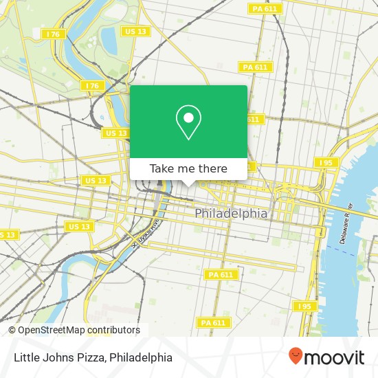 Mapa de Little Johns Pizza