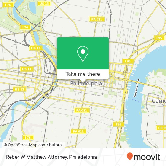 Reber W Matthew Attorney map