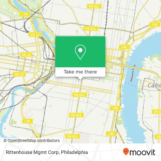Mapa de Rittenhouse Mgmt Corp