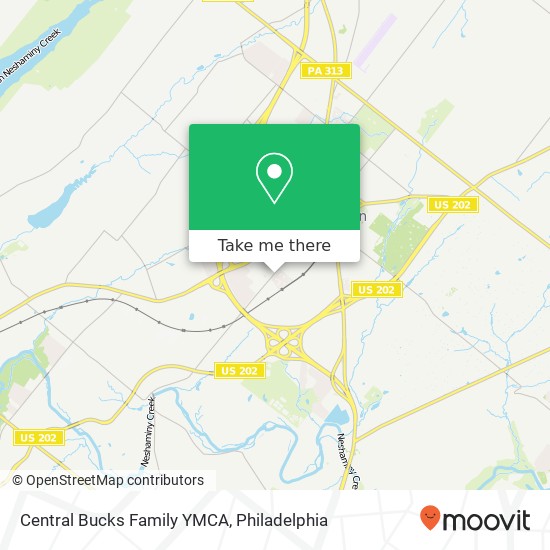 Mapa de Central Bucks Family YMCA