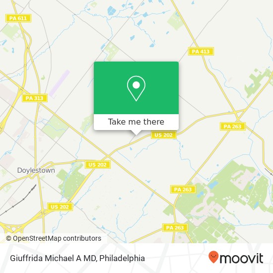 Giuffrida Michael A MD map