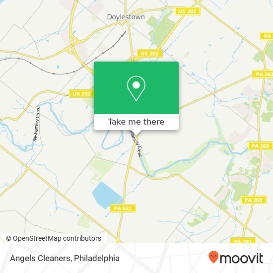 Angels Cleaners map