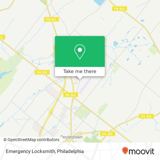 Emergency Locksmith map