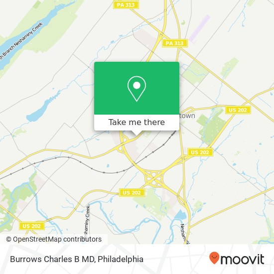 Burrows Charles B MD map