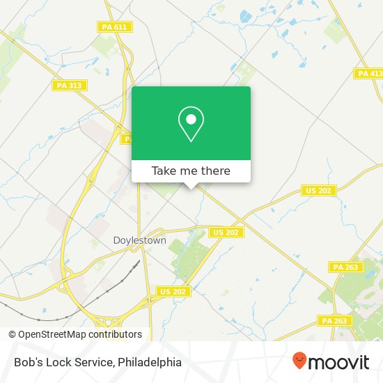 Bob's Lock Service map