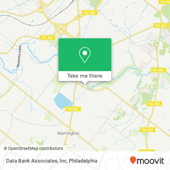 Data Bank Associates, Inc map