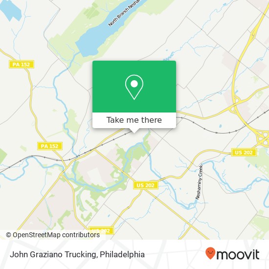 John Graziano Trucking map