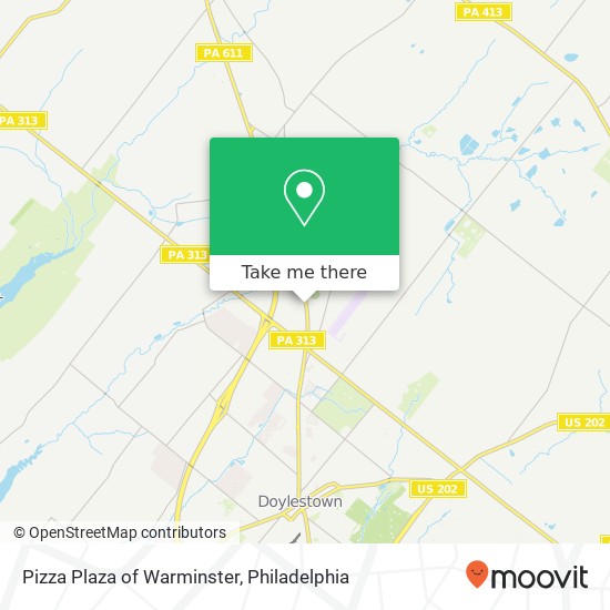 Pizza Plaza of Warminster map