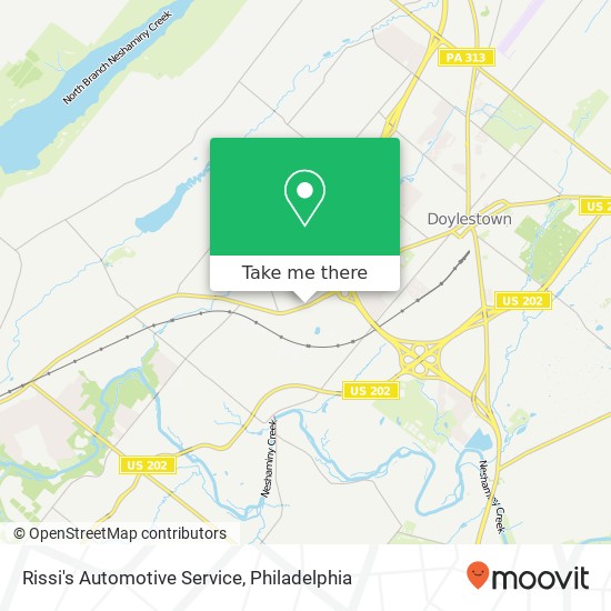 Rissi's Automotive Service map