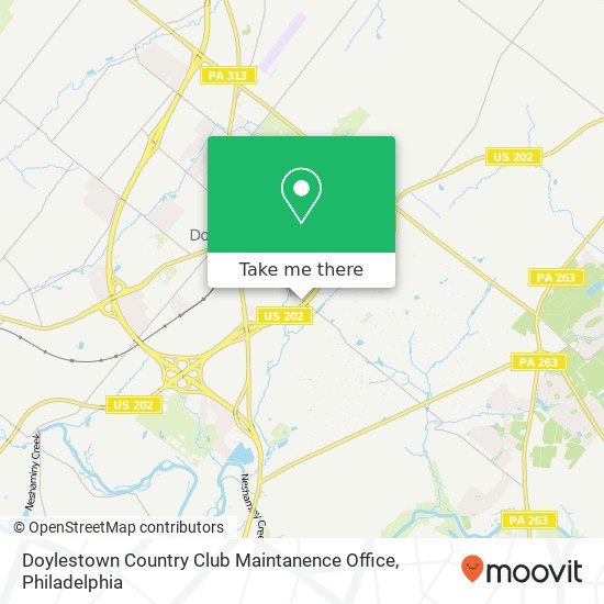 Doylestown Country Club Maintanence Office map