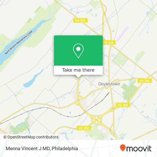 Menna Vincent J MD map