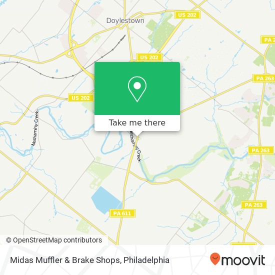 Midas Muffler & Brake Shops map