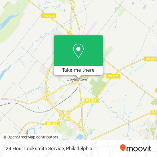 24 Hour Locksmith Service map