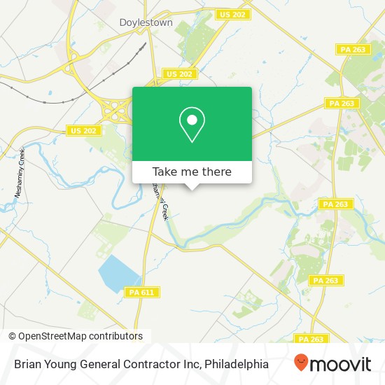 Brian Young General Contractor Inc map