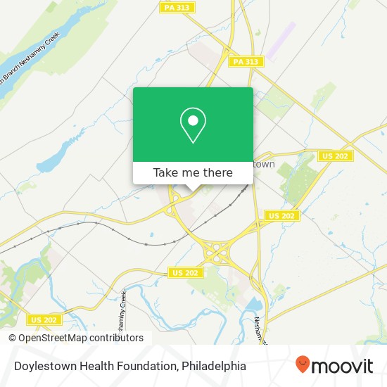 Doylestown Health Foundation map