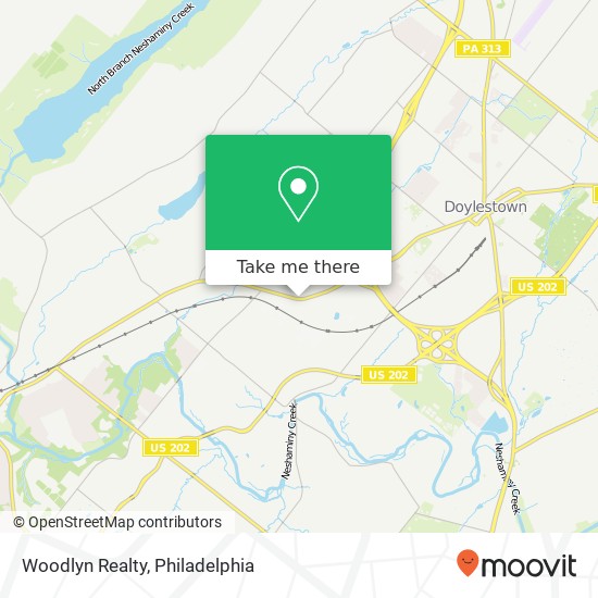 Woodlyn Realty map