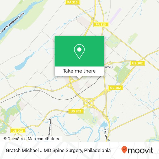 Gratch Michael J MD Spine Surgery map