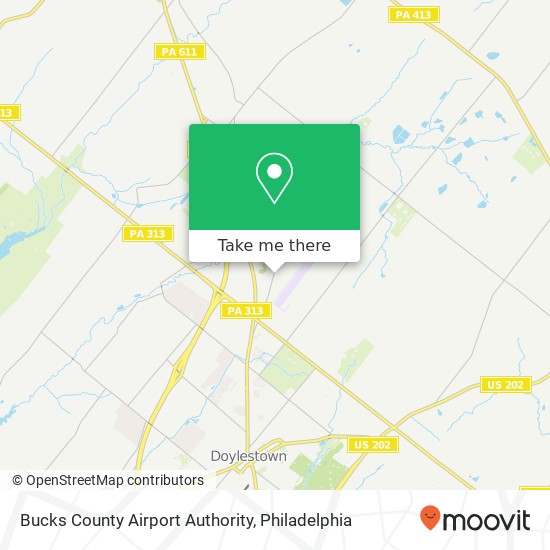 Bucks County Airport Authority map