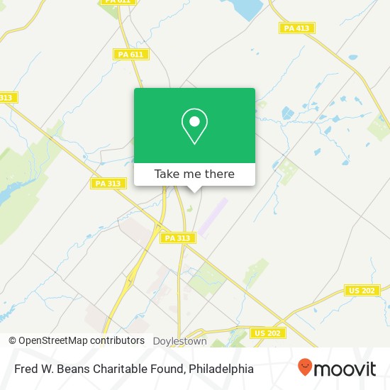Fred W. Beans Charitable Found map