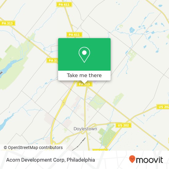 Acorn Development Corp map