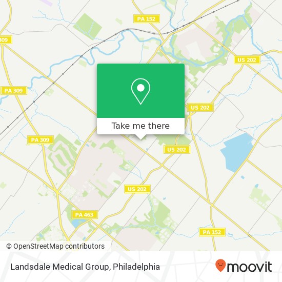 Mapa de Landsdale Medical Group