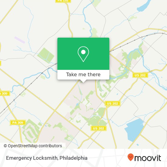 Emergency Locksmith map