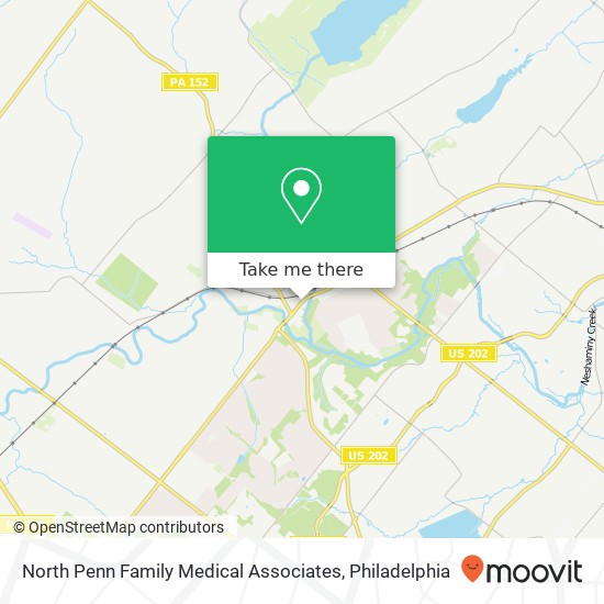 North Penn Family Medical Associates map