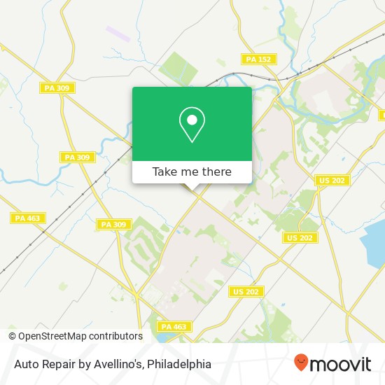 Auto Repair by Avellino's map