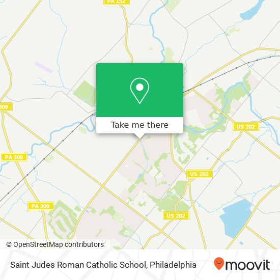 Saint Judes Roman Catholic School map