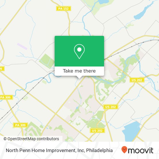 Mapa de North Penn Home Improvement, Inc