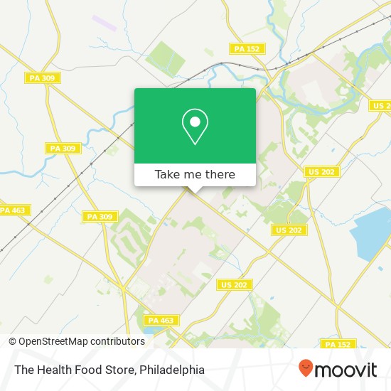 The Health Food Store map