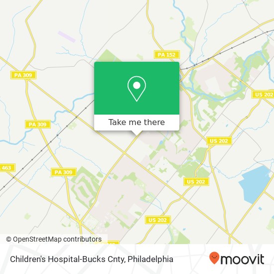 Children's Hospital-Bucks Cnty map