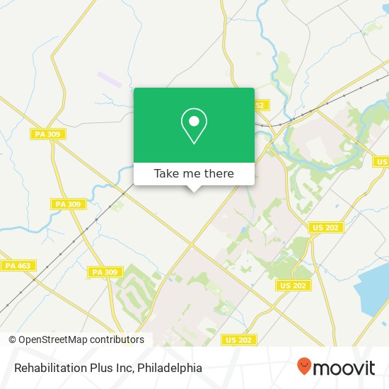 Rehabilitation Plus Inc map